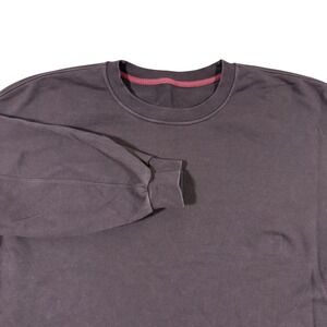 lululemon Men's Crewneck Sweatshirt Brown Est. Large Pullover Athleisure Gym Run